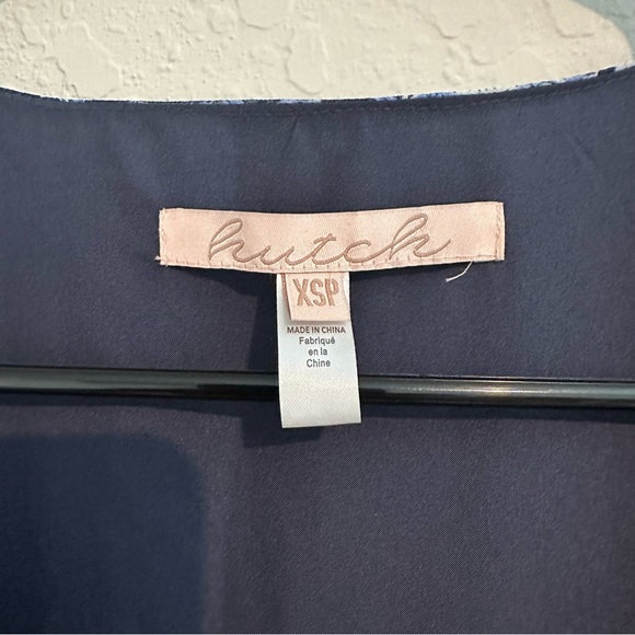 Anthropologie Hutch Navy floral Wrap dress - Picture 4 of 5